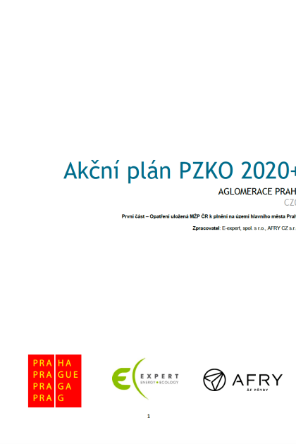 Akční plán Programu zlepšování kvality ovzduší PZKO, I. část, závazná opatření (2020+)